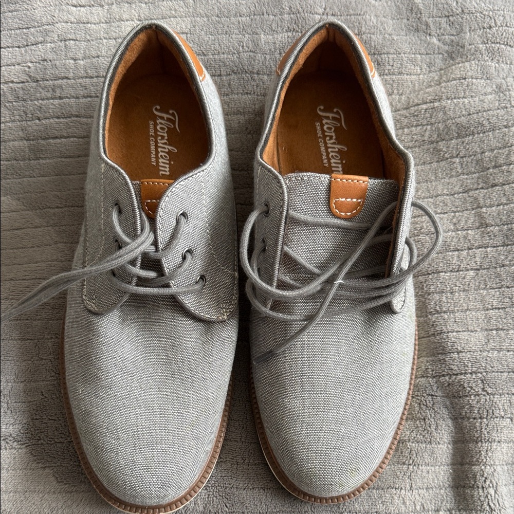 Florsheim Kids Gray and Brown Dress Shoes